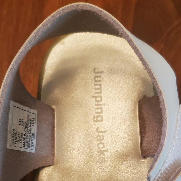 Girls White Velcro Sandals Sz 13.5 - Picture 4 of 5